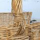 Panier porte-bûches en osier