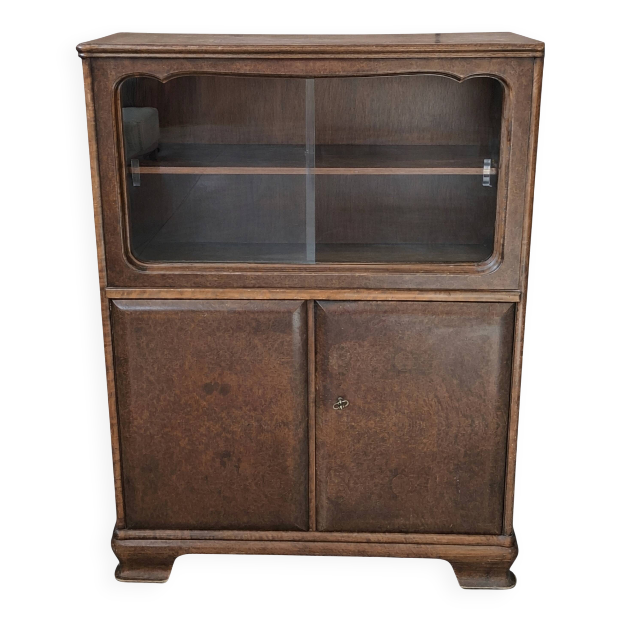 Vetrina Vintage Anni '40/'50 in Radica – Design Italiano Mid-Century