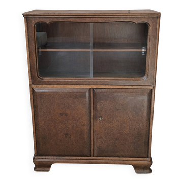 Vitrine Vintage Années '40/'50 en Racine – Design Italien Mid-Century