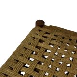 Vintage Stool Danish Papercord Rope small Stool Mid Century