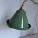 Vintage lamp 1920 Monix nickel-plated metal sage green sheet - 50 cm