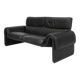 Iconic black leather DS-2011 sofa by De Sede, Switzerland ca. 1980