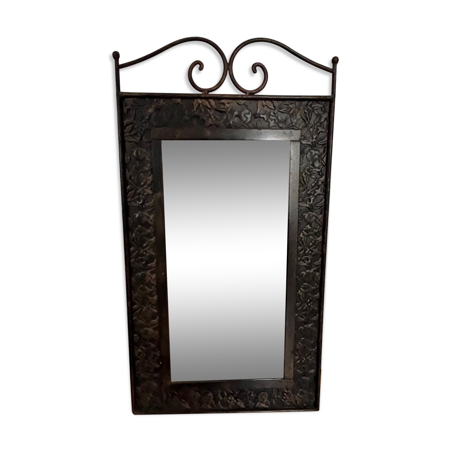 Wrought iron mirror
