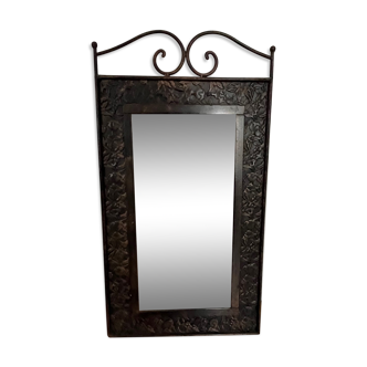 Wrought iron mirror