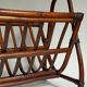 Vintage 1960s rattan magazine holder