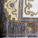 Vintage Tibetan Art Deco Khaden rug 95cm x 202cm 1960s