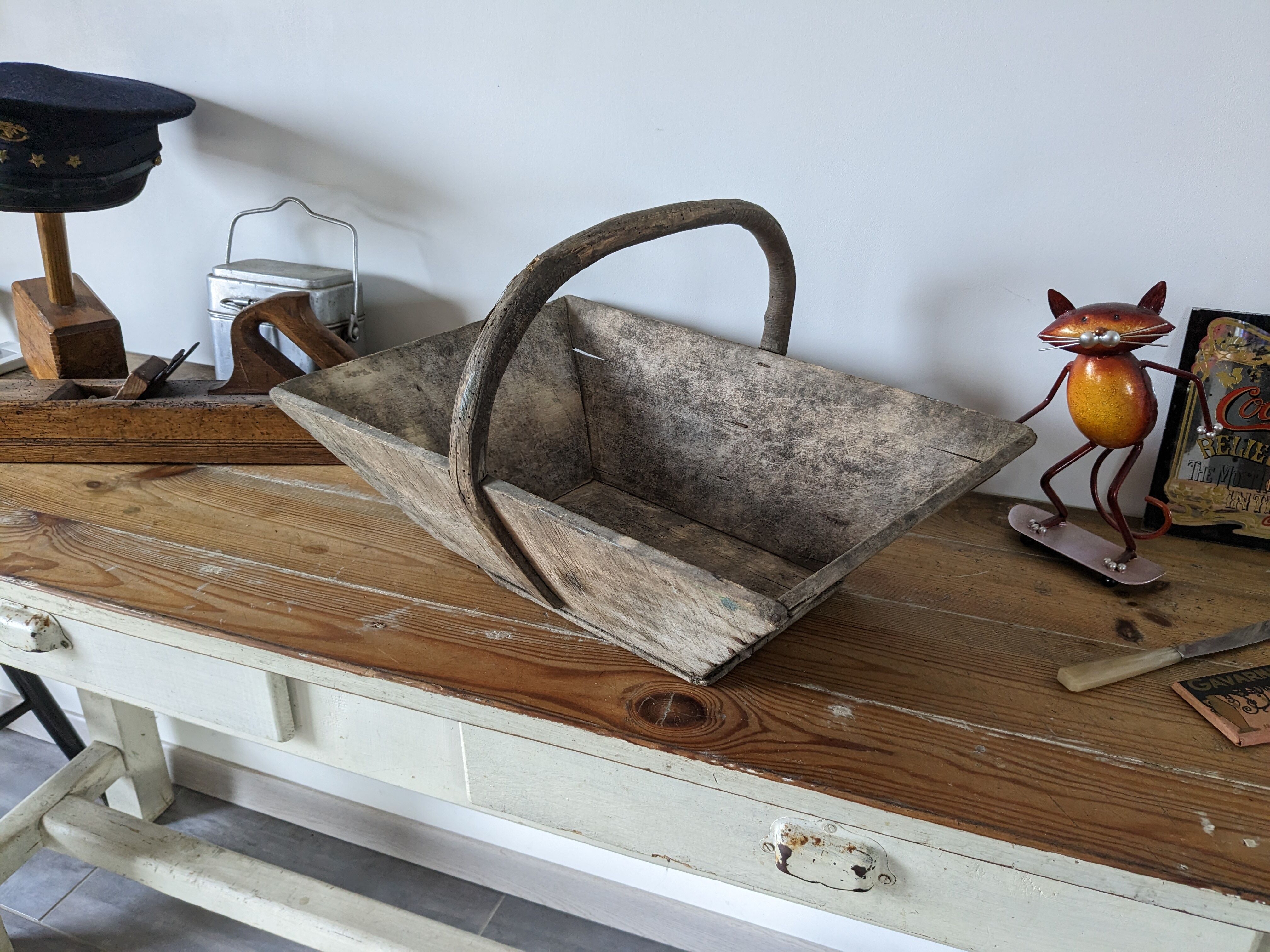 Ancien panier en bois