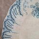 Antique plate Saint-Amand & Hamage Regency model – blue lace decoration