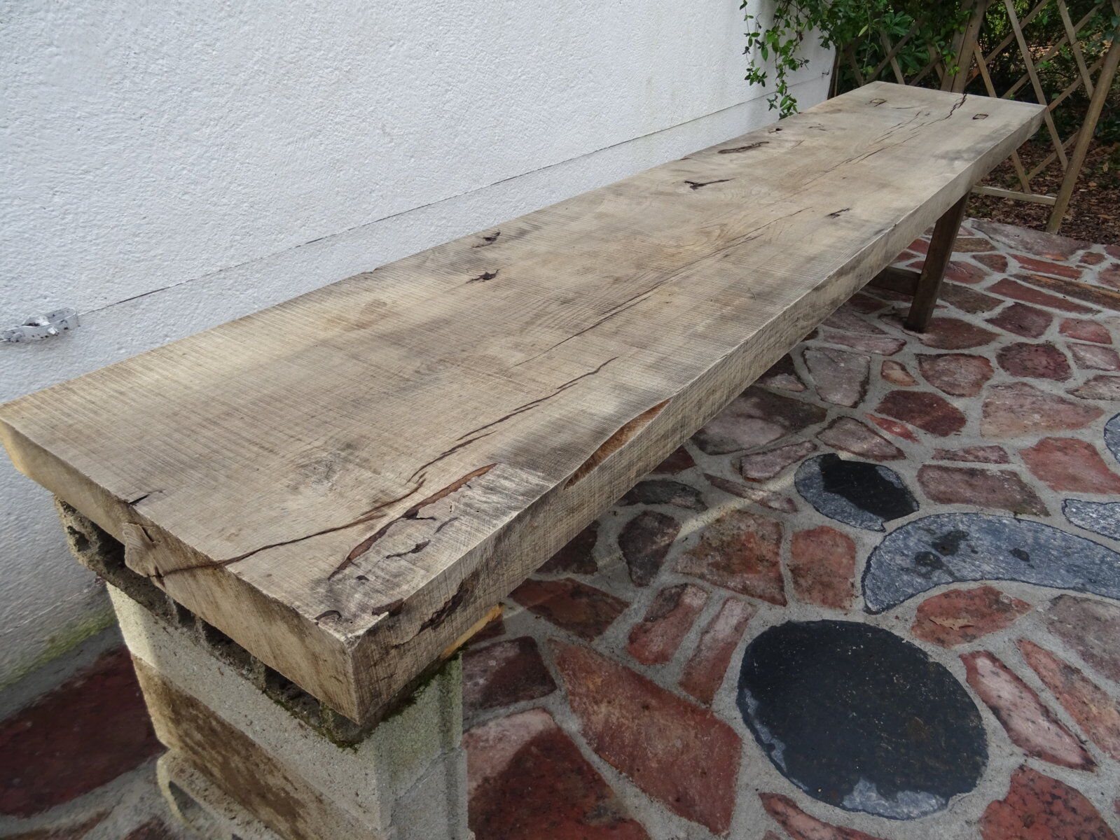 Ancient oak workbench 3 m 20