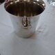 Champagne bucket in silver metal