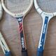 Series of 3 vintage tennis rackets