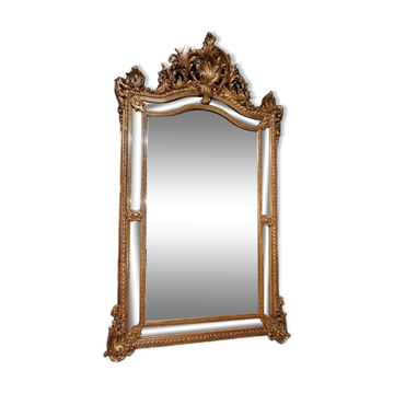19th century mirror with parecloses 173 x 105