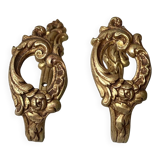 Louis XV style bronze coat hooks