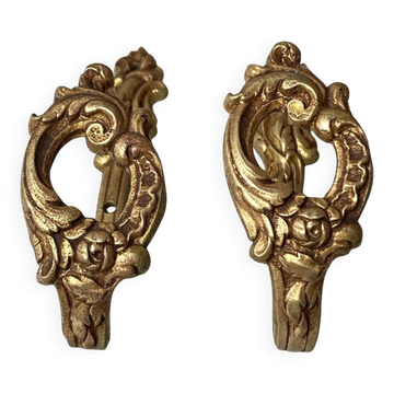 Louis XV style bronze coat hooks