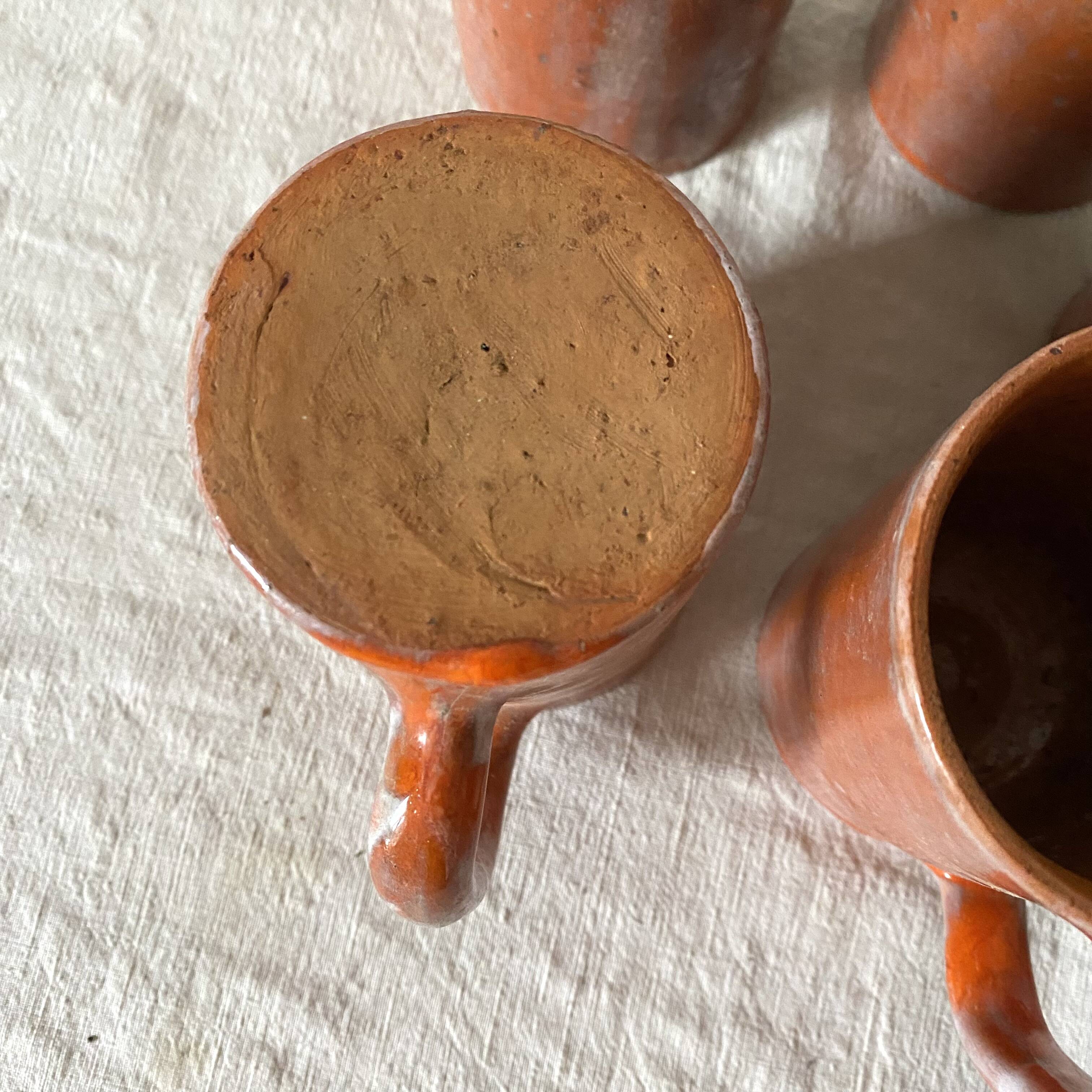 Glazed ceramic mugs