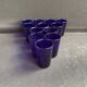 Blue liqueur glass set