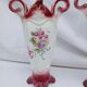Paire d'anciens vases en barbotine d'Onnaing