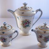 Coffee maker, creamer and sugar maker Limoges Pallas c. 1930