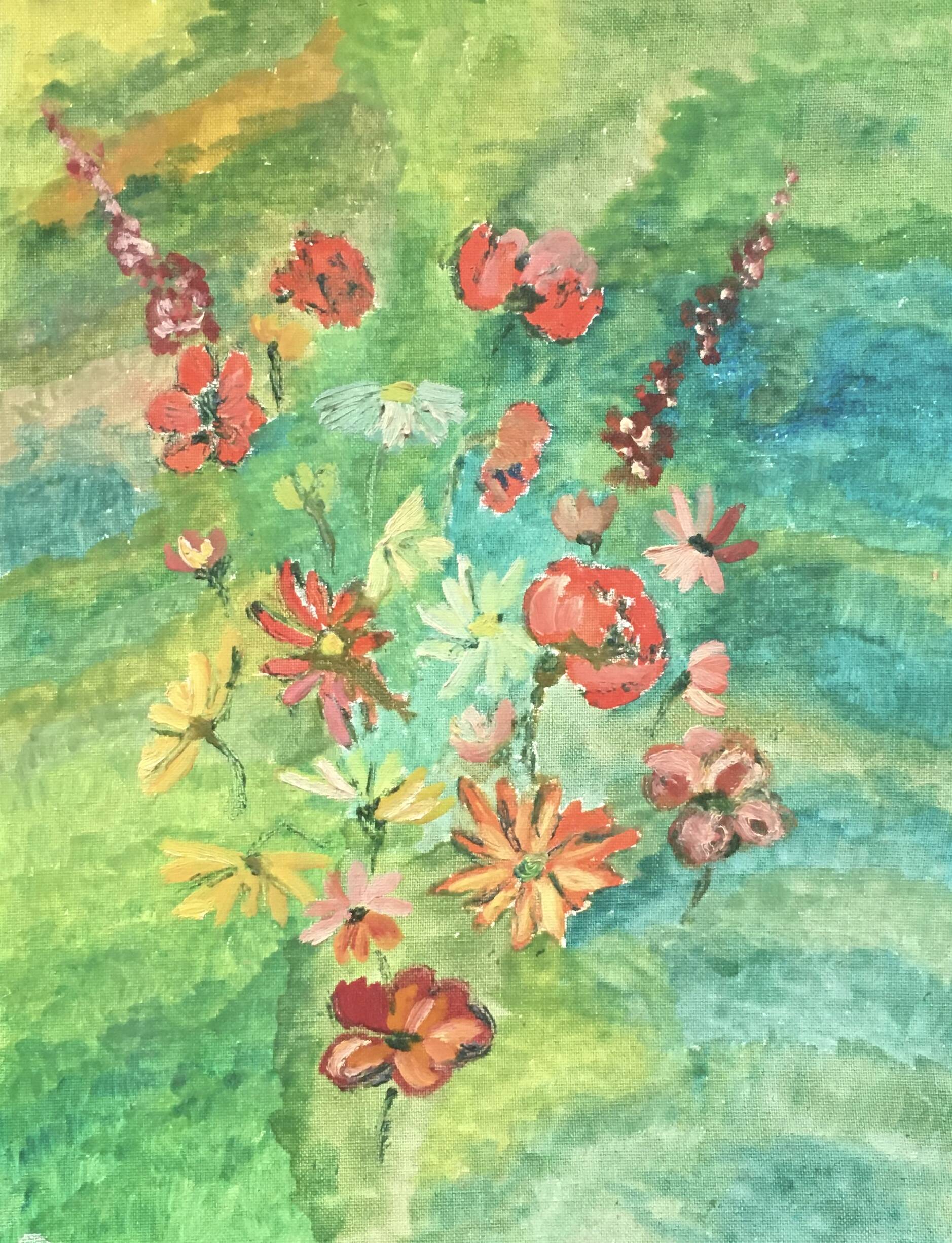 Floral arrangement painting