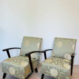 Art Deco Armchairs, Prague, 1950s, Set of 2