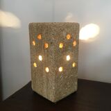 Brutalist stone lamp