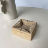 Square stone ashtray