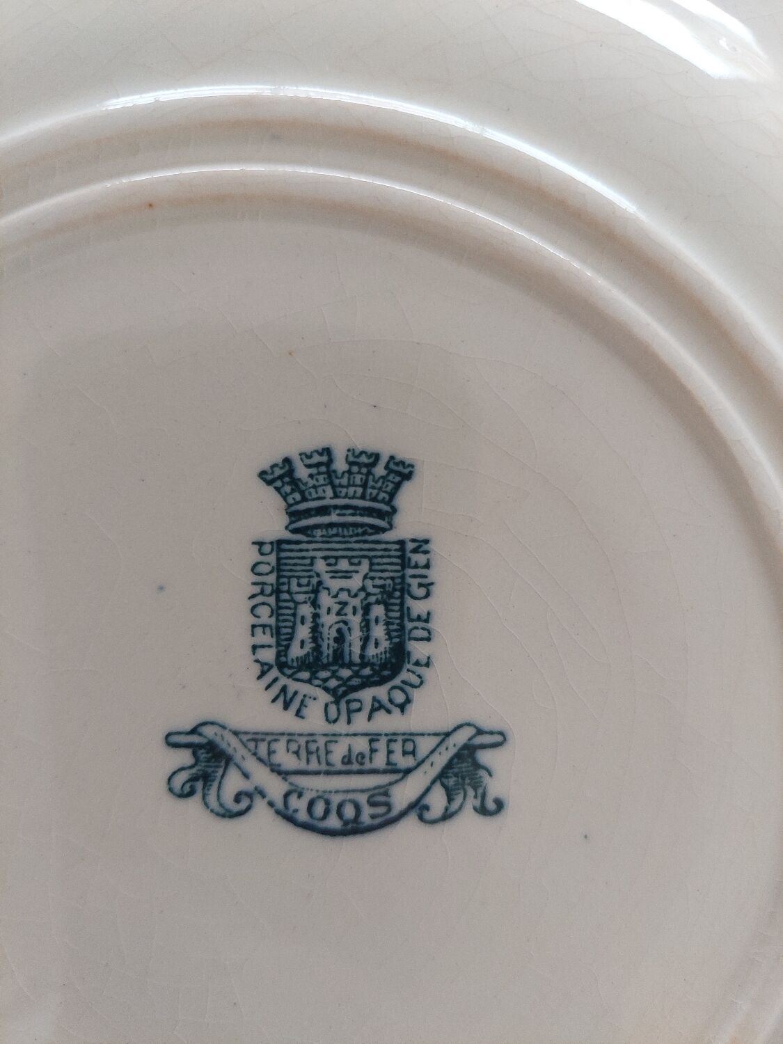 Terre de Fer Gien model Coqs set