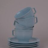 Porcelain cups and saucers x4