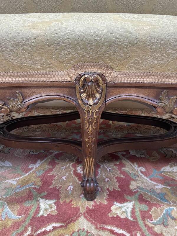 Canapé banquette de style Louis XV - Régence