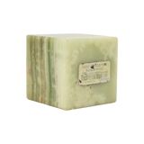 Ronson lighter green onyx marble vintage smoking item cube 6cm