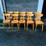 Set of 10 Luterma Banana model chairs