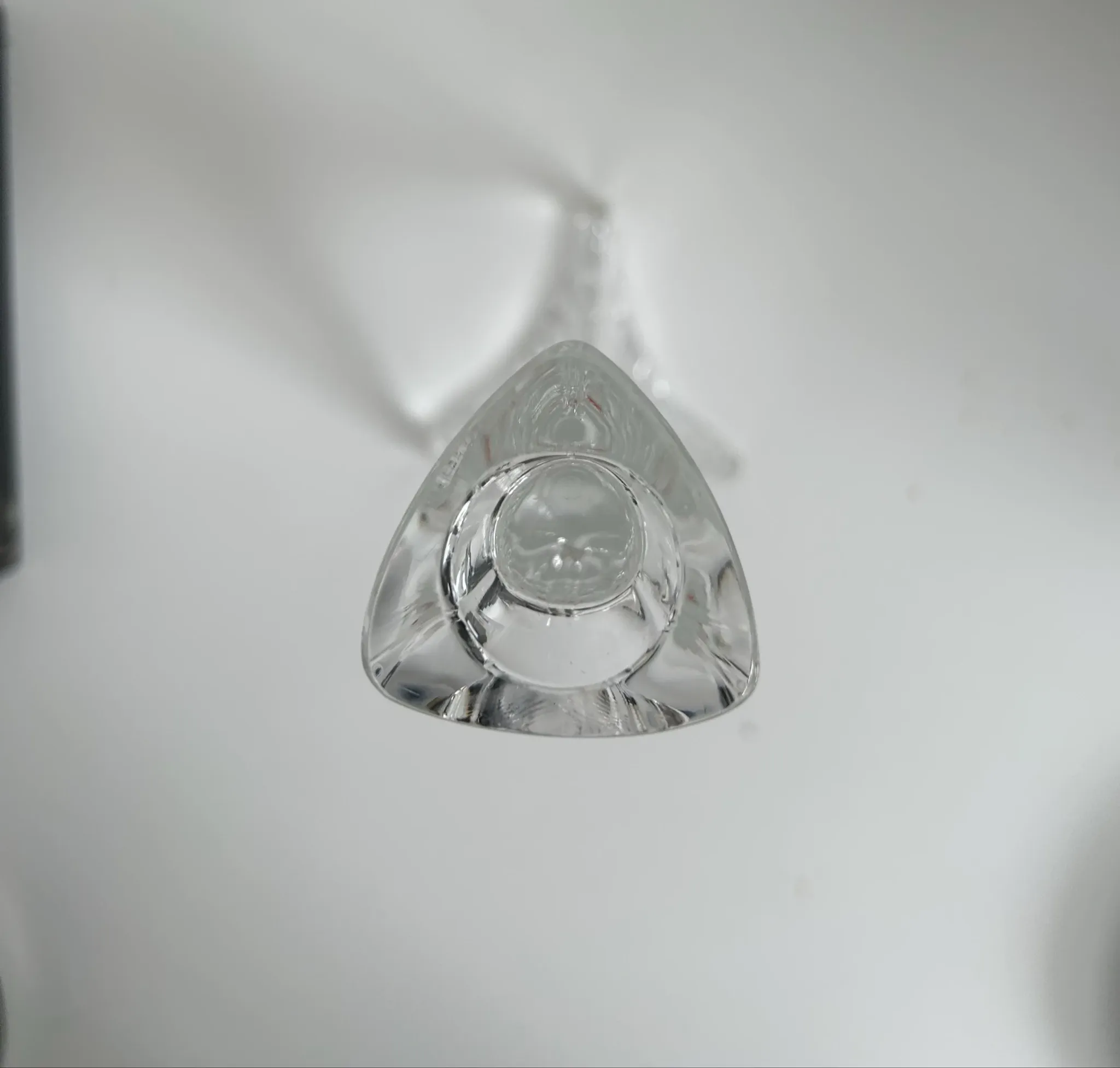 Sculptural candlestick "Ergolo" in crystal - Angelo Mangiarotti for Cris