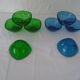 8 Vereco ramekin cups blue - vintage green