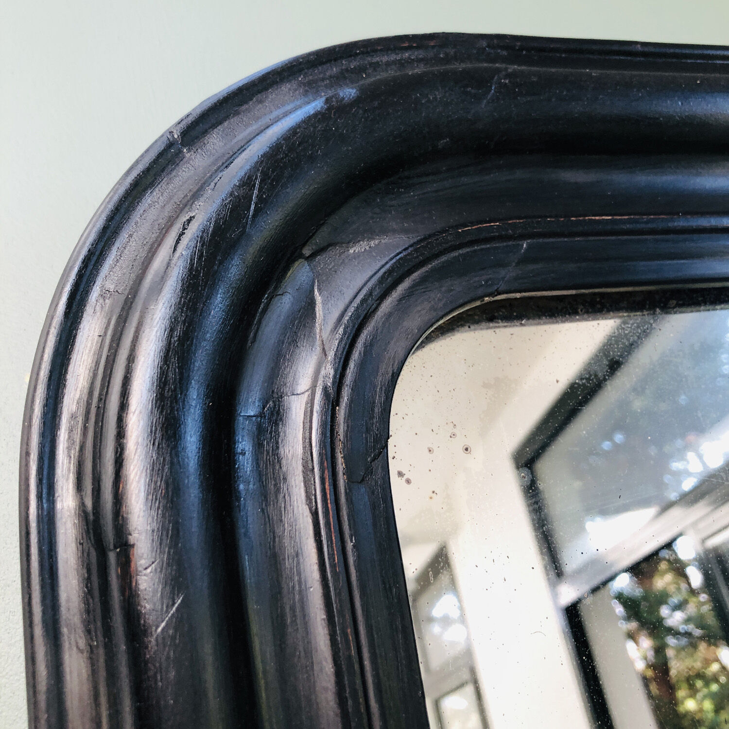 Antique fireplace mirror 50x62cm