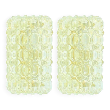 Pair of Bubble Glass Wall Lights by Helena Tynell for Limburg, 1960s/1970s