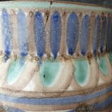 Ceramic pot signed verdenet, vallauris 1970