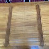 Coffee table 2 floors solid wood and pointed bamboo