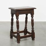 Antique English Stool / Joint Stool / Side Table from the 18th Century