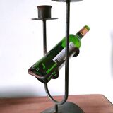 Large brutalist candle holder bottle holder design 60s