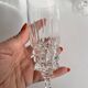 7 crystal champagne flutes