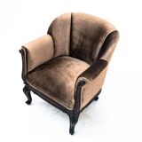 Paire de fauteuils anciens, europe du nord, vers 1890. après restauration.