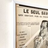 Framed Colgate advertising poster