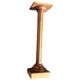 Fluted wooden column pedestal