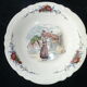Large hollow faience dish of Sarreguemines Model Obernai
