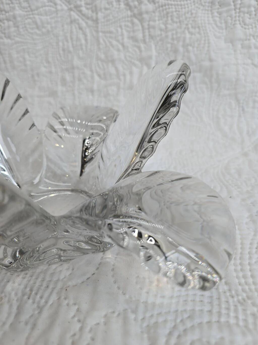 Bougeoir "Fleur" en cristal