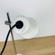 Lampe spot blanche et tige chromée, vintage