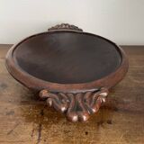 Hollow carved wooden dish