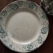Grand plat rond terre de fer Choisy-le-Roi Derby