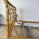 Vintage rattan and bamboo bed 1960s