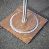 Art deco floor lamp, art deco floor lamp, wood and aluminum lamp, interior decoration